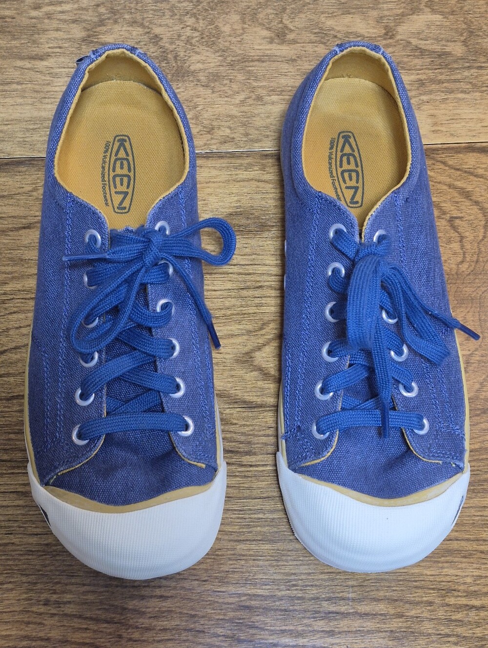 KEEN Women's Coronado Blue Canvas Casual Sneaker, Size US 8 - Picture 5 of 16